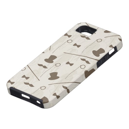 Retropatroon voor man 2 Case-Mate iPhone case (Onderkant)
