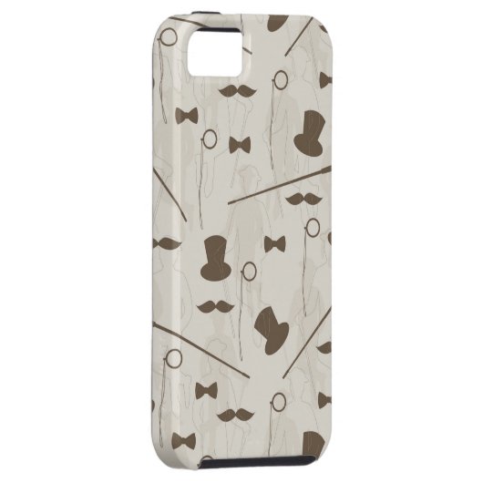 Retropatroon voor man 2 Case-Mate iPhone case (Back/Rechts)