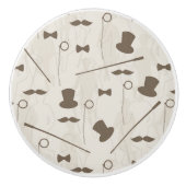 Retropatroon voor man 2 keramische knop (Voorkant)