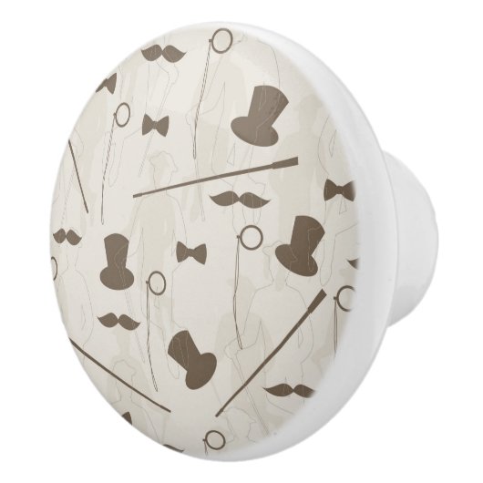 Retropatroon voor man 2 keramische knop (Rechts)