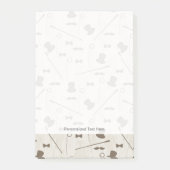 Retropatroon voor man 2 post-it® notes (Voorkant)