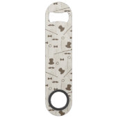 Retropatroon voor man 2 speed flessenopener (Voorkant)