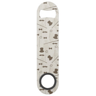 Retropatroon voor man 2 speed flessenopener