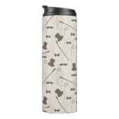 Retropatroon voor man 2 thermosbeker (Geroteerd rechts)