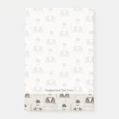 Retropatroon voor man post-it® notes (Voorkant)