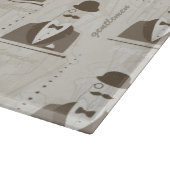 Retropatroon voor man snijplank (Hoek)