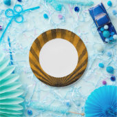 Retropatropatroachtergrond Papieren Bordje (Feest)