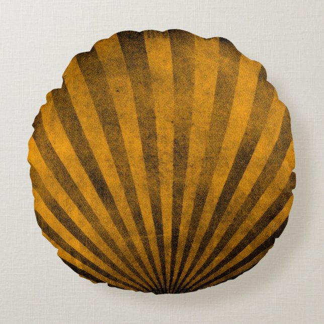 Retropatropatroachtergrond Rond Kussen (Voorkant)