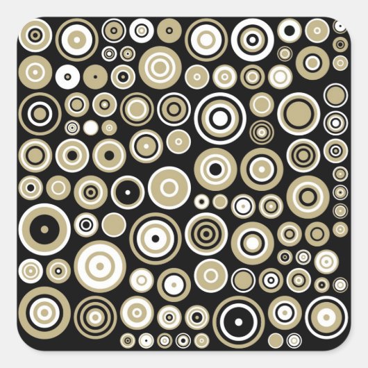 Retropatropatronen Abstracte kunst - Stickers (Voorkant)