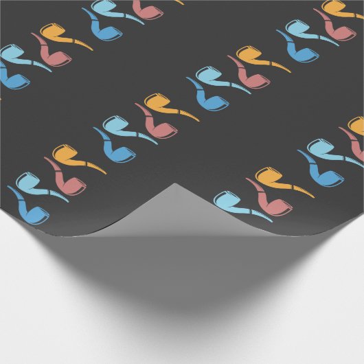 Retropijpjes Roken kleurige buizen Roker Cadeaupapier (Hoek)