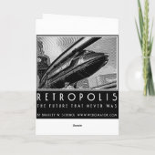 Retropolis Rocket travaille la carte de voeux (Dos)