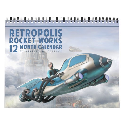 Retropolis Rocket Works Agenda Kalender (Hoes)