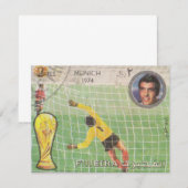 Retropoststempel München Notitiekaartje (Voorkant / Achterkant)