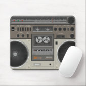 Retroradio Muismat (Met muis)