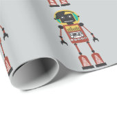 Retroradio robot cadeaupapier (Rol Hoek)