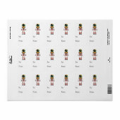 Retroradio robot etiket (Full Sheet)
