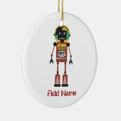 Retroradio robot keramisch ornament (Rechts)