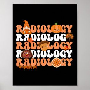 Retroradiologie Pompoenradioloog Xray Herfst dan Poster