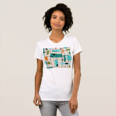 Retroraster en Starbursts T-Shirt (Voorkant volledig)