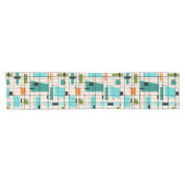 Retroraster en Startbursts Table Runner Korte Tafelloper (Horizontaal)