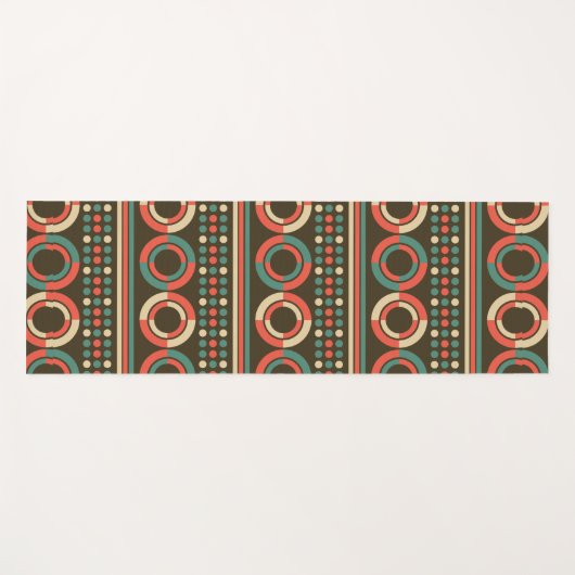 retrorcirkels yogamat (Voorkant (horizontaal))