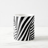 RetroRetro Zwart Wit Abstract Zebra Pattern Init Koffiemok (Center)