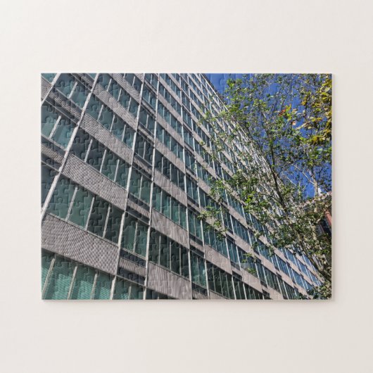 retrorgebouw legpuzzel (Horizontaal)