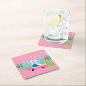 Retrorororoze handpalmpapier Onderzetter (Insitu)