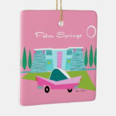 Retrorororoze palmharing keramisch siermiddel Keramisch Ornament (Rechts)