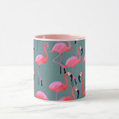 Retroroze flamingos mok (Midden)