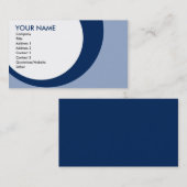 retrorringen : M: blauw Visitekaartje (Voorkant / Achterkant)