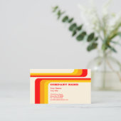 retrorstripes visitekaartje (Staand voorkant)