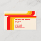 retrorstripes visitekaartje (Voorkant)