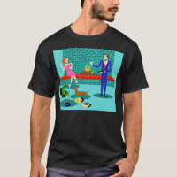 Rétros ajouter au T-shirt de chien