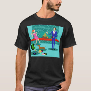 Rétros ajouter au T-shirt de chien