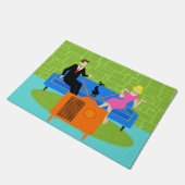 Rétros ajouter au tapis de porte de chat (Incliné)