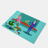 Rétros ajouter au tapis de porte de chien (Incliné)