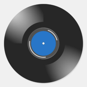 Rétros autocollants de disque d'album de vinyle