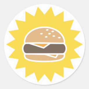 Rétros autocollants de l'hamburger