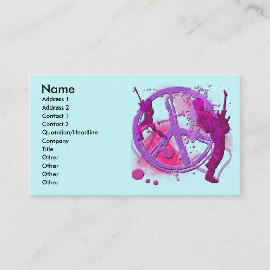 RÉTROS CARTES DE PROFIL DE SIGNE DE PAIX DE ROCHE (Devant)