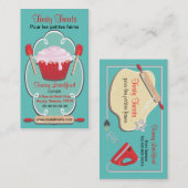 Rétros cartes de visite de boulangerie (Devant / Derrière)