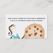 Rétros cartes de visite de boulangerie de cuisson (Dos)