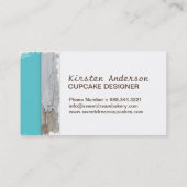 Rétros cartes de visite de boulangerie de petit (Dos)