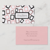 Rétros cartes de visite de carrés (Devant / Derrière)