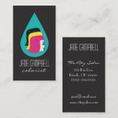 Rétros cartes de visite de coloriste ou de (Devant / Derrière)
