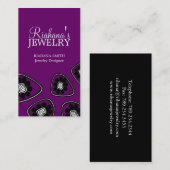 Rétros cartes de visite de fleur (Devant / Derrière)