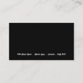 Rétros cartes de visite de fleurs (Dos)