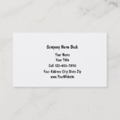 Rétros cartes de visite de peintre (Dos)