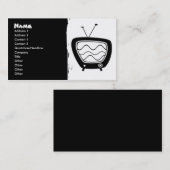 Rétros cartes de visite de TV (Devant / Derrière)