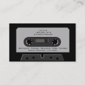 rétros cartes de visite du DJ d'enregistreur à (Dos)